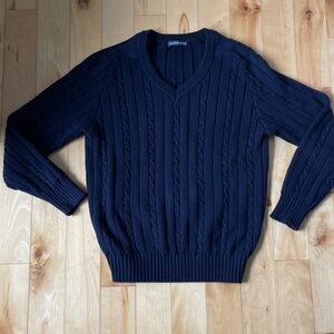 Brandy Melville V-Neck Navy Sweater